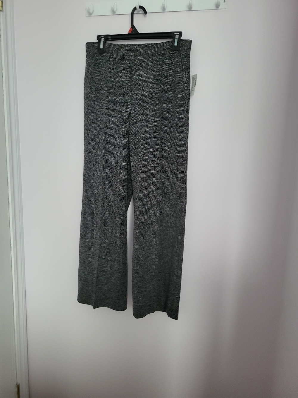 Reitmans Wide-Leg Gray Knit Pants Sz 8P